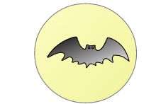 Bat in Front of the Moon
