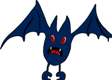 Cartoon Vampire Bat