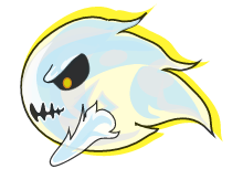 Spooky Blue Ghost