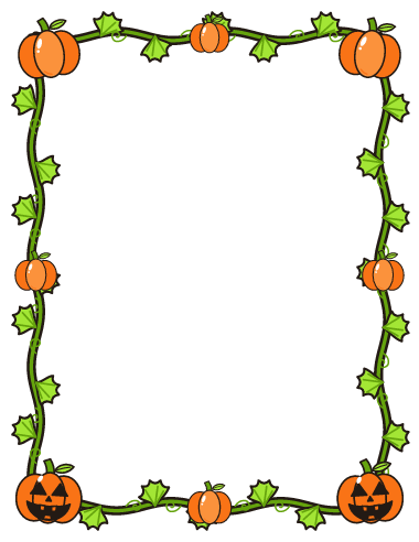 Pumpkin Vine Border